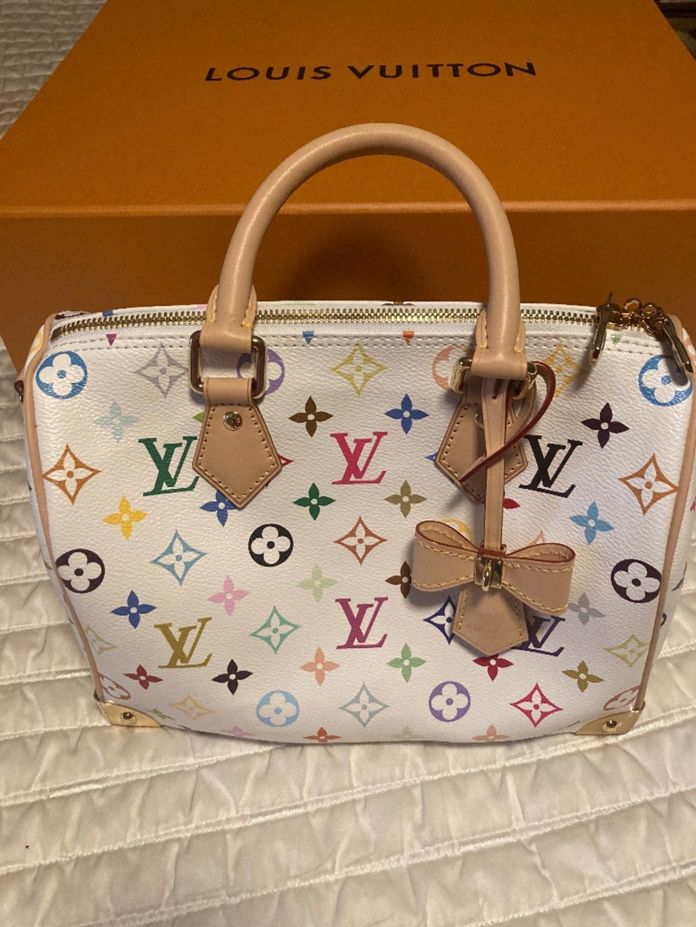 Authentic Louis Vuitton Murikami Speedy 25